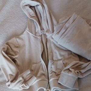 H&M Cream Fleece Set